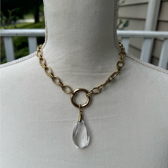 MIKE GOLD STATEMENT NECKLACE - Picture 4 of 7